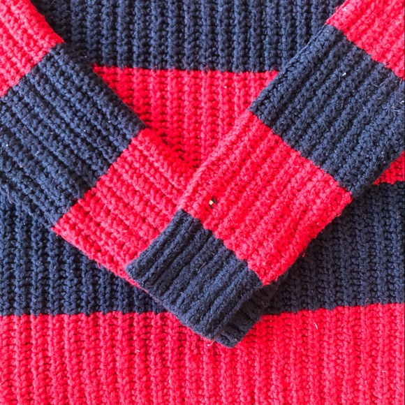 Navy & Red Striped Sweater - Picture 5 of 7